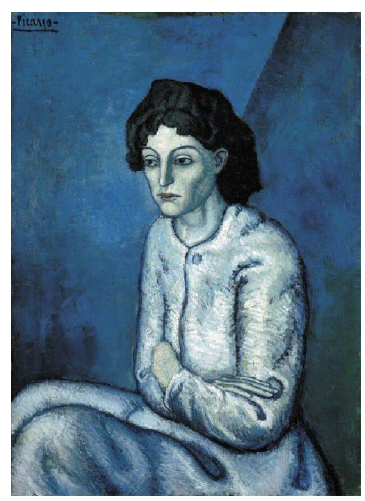 Femme aux bras croisés, Pablo Picasso, 1901-1902